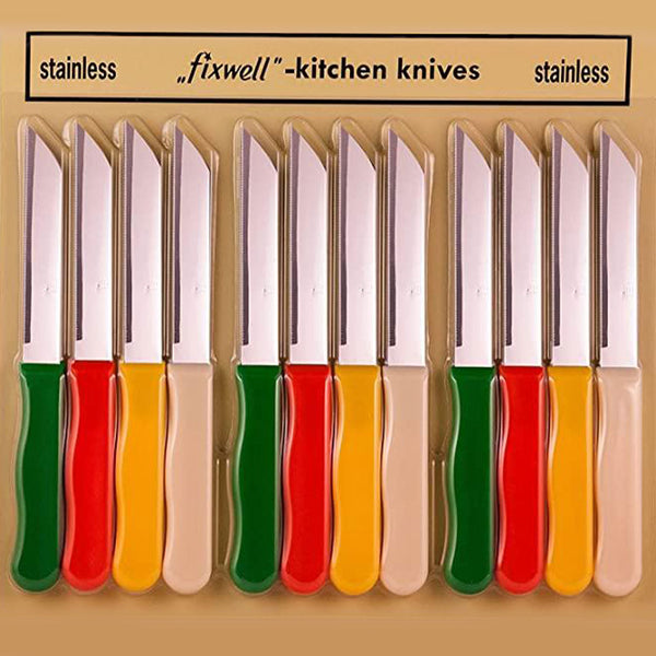  Fixwell Stainless Steel Knife Set, 12-Piece : Tools