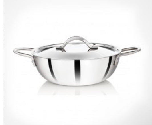 Premier 3-ply Clad Stainless Steel Kadai 24 cm