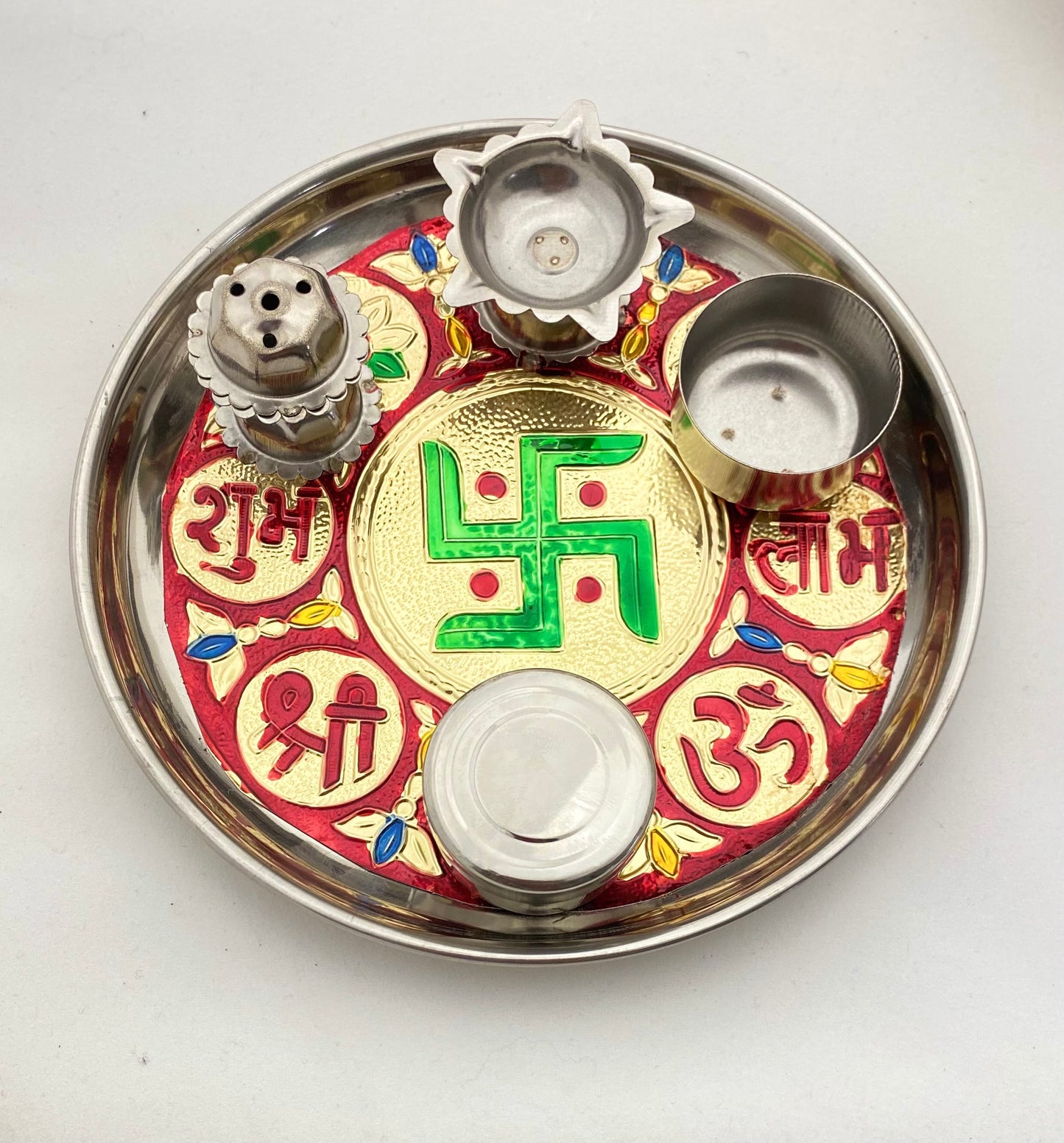 Stainless Steel Pooja Plate