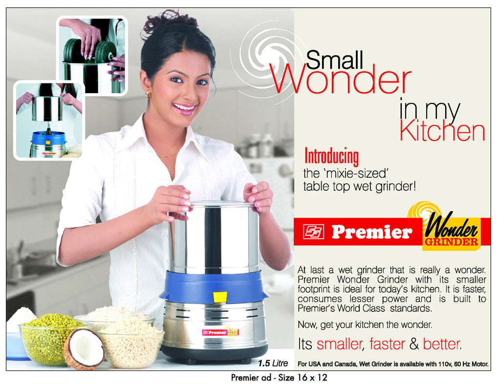 Buy Premier Wonder Grinder | Premier Wet Grinder 1.5 litre with 110 V