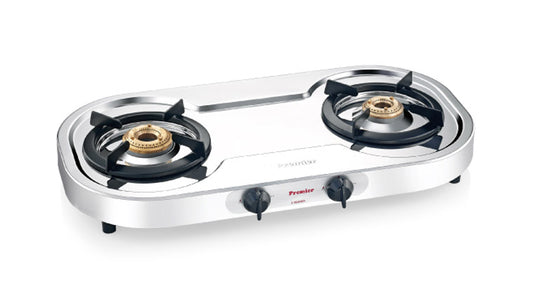 Premier Stainless Steel 2 Burner Gas Stove